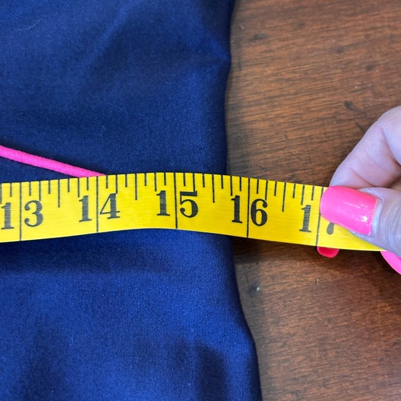 JB by Julie Brown NY size medium navy with pink trim shift  midi dress‎ - Picture 12 of 13